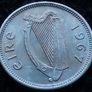 [#222] - Ireland 1967 | Irish 3d | Three Pence | Hare | KM.12a | UNC Image 2