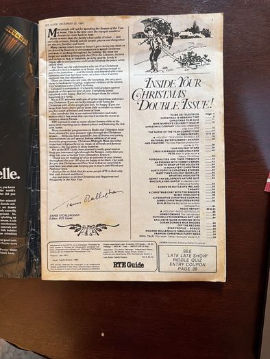 RTE Guide - Christmas Double Issue 1985