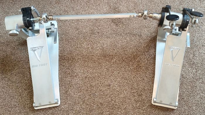 Trick Pro 1-V BigFoot Double Bass Drum Pedal + Extra Low Mass Shortboards +  ACD Unlimited Upgrades