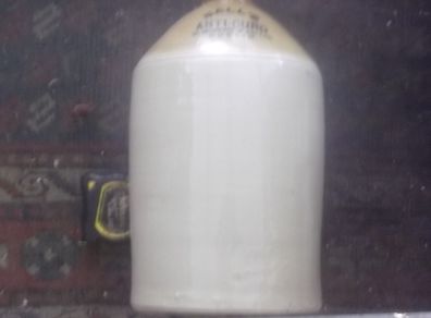 a antique19th stoneware flagon or jar dublin
