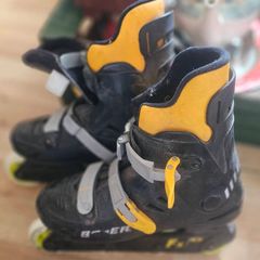 Helmet and Rollerblades