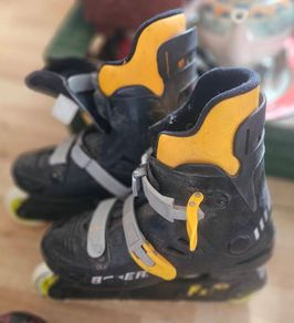 Helmet and Rollerblades