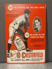 Chesterfield Tin Metal sign