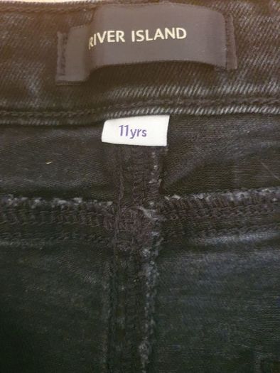 Jeans 2 Pair from River Island .. Age: 11 years ..  Colour: Black .. Now Reduced 10.00euro for Both