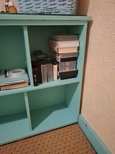 Turquoise Bookshelf