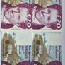 10 consecutive 20 pound banknotes Image 2