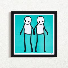 Stik "Holding Hands" Signed framed print