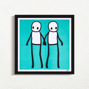 Stik "Holding Hands" Signed framed print