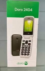 Doro 2404 Big Button Flip Senior Mobile Phone Unlocked VGC Loud Easy SOS (New) Dual Sim