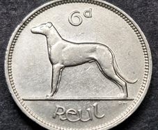Ireland Excellent 1940 Six Pence 6d coin