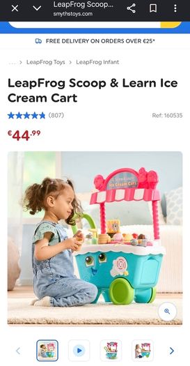Leap Frog Interactive Ice Cream Cart