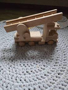 wooden fire truck