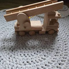 wooden fire truck
