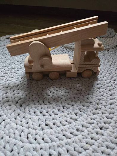 wooden fire truck