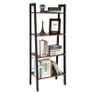 New 4 Tier Ladder Shelf Unit Bookcase Rack - FREE P&P Image 3