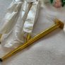 4x Gold Tapered Metal Furniture Legs 45cm 17" DIY Upcycle Sofa Table Feet legs Image 7