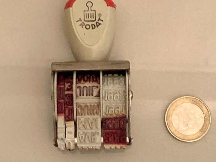 Vintage date stamp