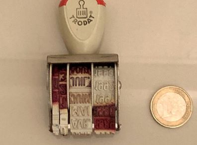 Vintage date stamp