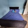 black velvet double bed Image 5