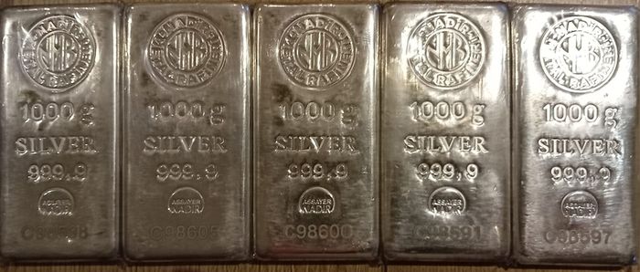 Silver Bar 1kg Kilo