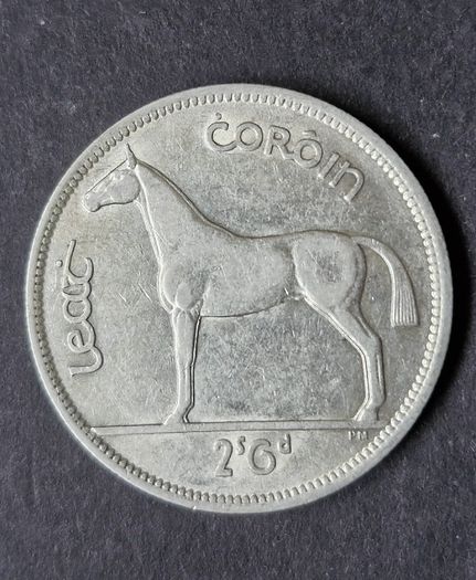 Ireland 1941 Silver Half Crown coin.