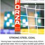 12 x 6 FORZA Steel42 Football Goal Brand New Image 3