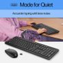 HP 230 Wireless Keyboard and Mouse Combo Set, 2.4 GHz Wireless USB-A Nano Receiver, Up to 1600 dpi, Up to 16 Months Battery Life - Black Image 2
