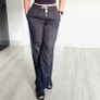 Wide-leg drawstring waist casual trousers, size 10 Image 4
