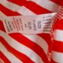 Red/White striped top. Image 4