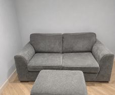 DFS Orka 2 Seater Sofa Bed & Storage Footstool