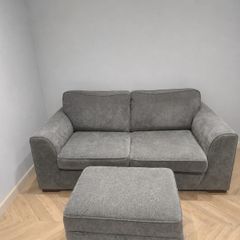 DFS Orka 2 Seater Sofa Bed & Storage Footstool