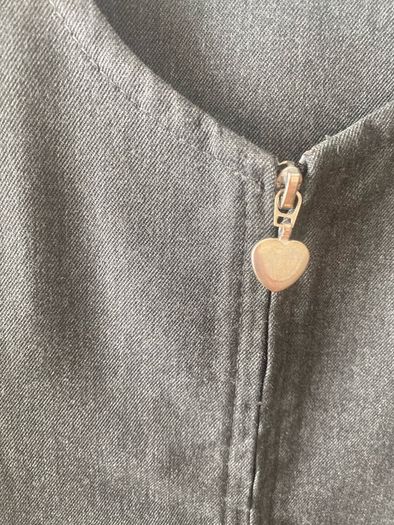 Dunnes grey pinafore (as new) age 7