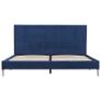Bed Frame Blue Fabric 150x200 cm Image 3