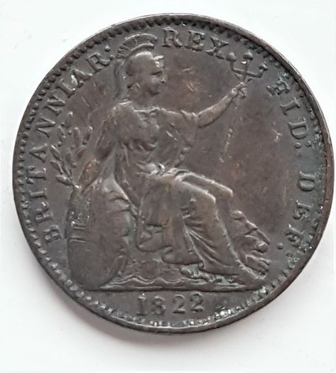 Britanniar  1822  Georgius Llll  Farthing