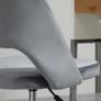 Height-Adjustable Desk Chair with Casters, 360 Swivel, Shell Shape, Foam, 49 x 60 x 79-91 cm, Dark Gray Image 6