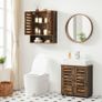 Wall cabinet with 2 doors vintage brown FREE DELIVERY Image 2
