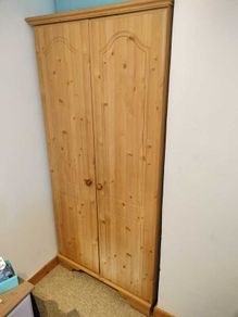 Solid pine wardrobe
