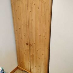 Solid pine wardrobe