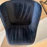 Pair of Navy Blue Velvet Bar Stools Set of 2 Image 6