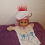 Vintage Russ Troll Doll Hand Puppet Chef Image 3