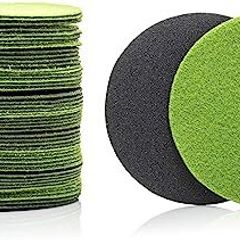 GLASS POLISH 13203 GP-PRO100 Silicon Carbide Sanding Disc with Hook and Loop | P320 Abrasive Disc | 50mm | Pack of 50