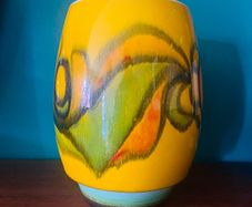 1970s Poole pottery Delphis vase size 83 signed AF