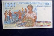 Madagascar 1994.1000 francs Uncirculated banknote.