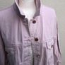 Misguided Pink Denim Crop Jacket Size 16 XL oversized Image 4