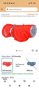 Hurtta monsoon waterproof dog coat