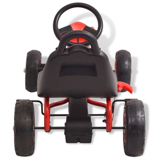 Pedal Go-Kart with Pneumatic Tyres Red