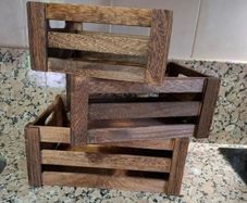 Wooden Storage Crates 3pcs (Free Delivery)