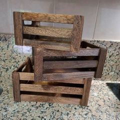 Wooden Storage Crates 3pcs (Free Delivery)