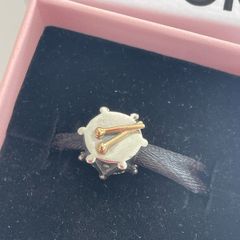 Pandora Two Tone Drummer Charm with 14k Gold Drum Sticks