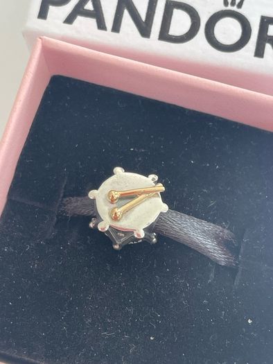 Pandora Two Tone Drummer Charm with 14k Gold Drum Sticks